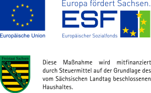 Logo EU, ESF, Sachsen